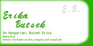 erika butsek business card